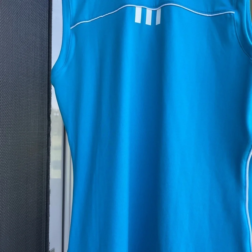 Adidas Puremotion Bright Blue Polo Shirt - Picture 4 of 5